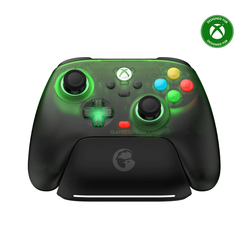 Load image into Gallery viewer, Gamesir t7 pro tri-mode controller - retro green (donkergroen transparant, xbox one, xbox series x|s via usb kabel | pc via 2,4 ghz, bt of usb kabel | android via bluetooth)
