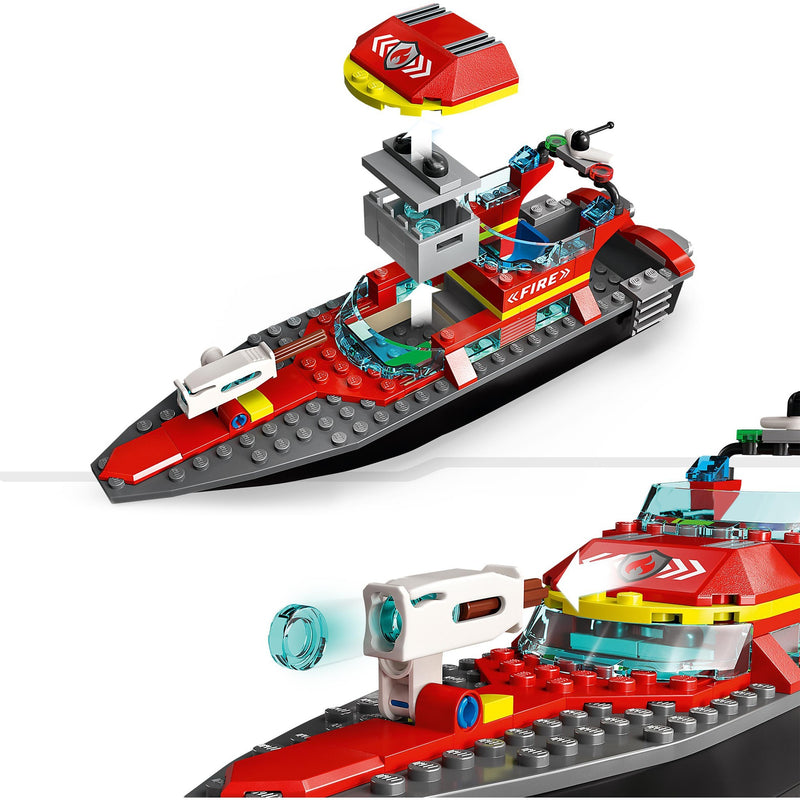 Load image into Gallery viewer, Lego city reddingsboot brand speelgoed voor kinderen - 60373
