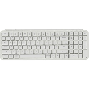 Keychron b2 pro-k8 toetsenbord (wit (mat), us lay-out (qwerty), scissor switches, 96%, abs keycaps, 2.4 ghz | bluetooth | usb)