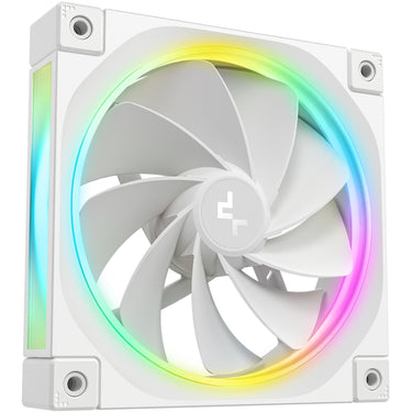 Deepcool fl12r rgb case fan (wit, 120 x 120 x 25 mm, pwm)