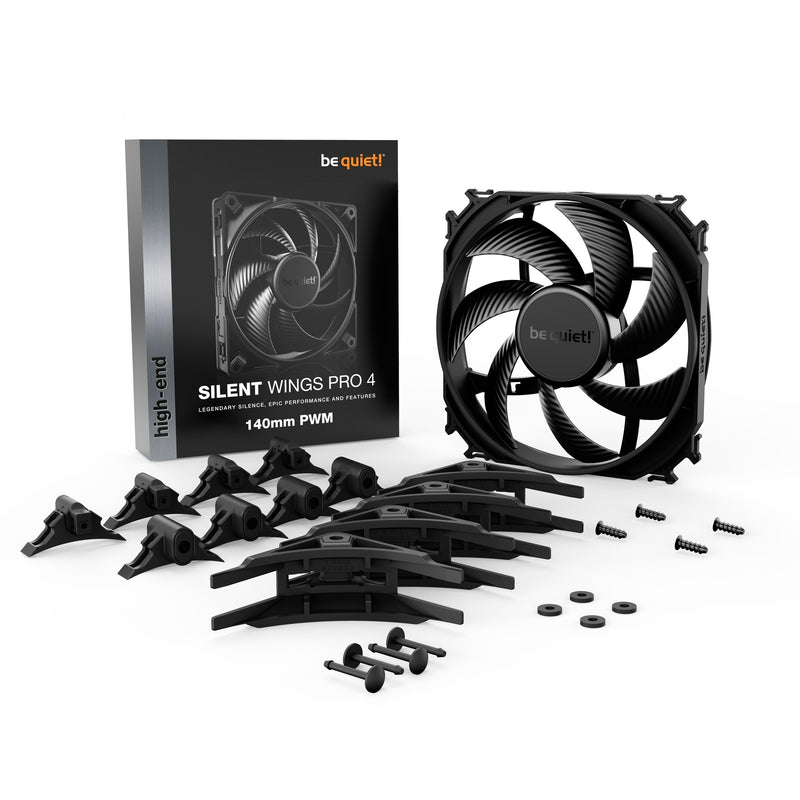 Load image into Gallery viewer, Be quiet! silent wings pro 4 pwm case fan (zwart, 140 x 140 x 25 mm)
