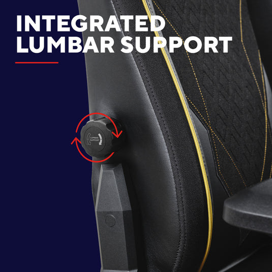 Trust gxt 721bm ruya pro premium comfortabele gamingstoel (zwart geel)