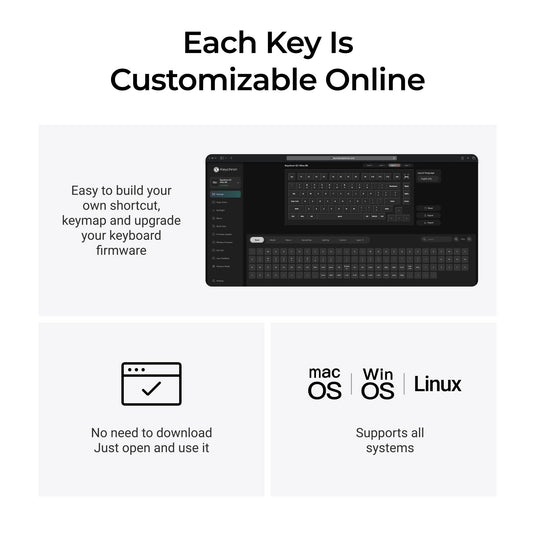 Keychron q1 ultra-m3 8k wireless custom mechanical keyboard (zwart, us lay-out (qwerty), silk pom brown, 75%, rgb, hot swap, 8k, 2.4 ghz | bluetooth 5.2 | usb-c)