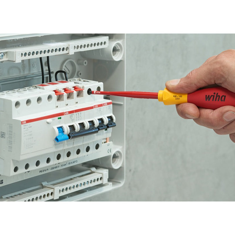 Load image into Gallery viewer, Wiha schroevendraaierset softfinish electric slimfix (rood geel, 12-delig)

