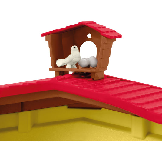 Schleich farm world - grote stal, geel speelfiguur