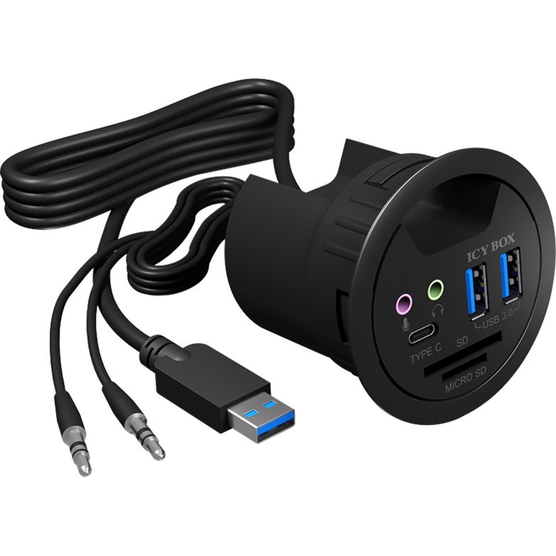 Load image into Gallery viewer, Icy box ib-hub1404a usb-hub (zwart)
