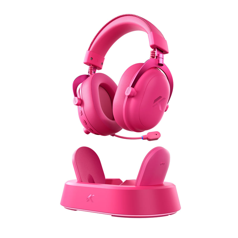 Load image into Gallery viewer, Mchose v9 turbo+ magnetic wireless over-ear gaming headset (rood, nintendo switch, playstation 4, playstation 5, mobiel, pc, 2.4g bluetooth usb)
