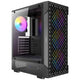 Antec vx320 argb midi tower behuizing (zwart | 3x usb-a | tempered glass)