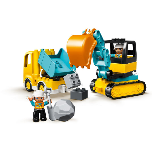 Lego duplo - truck graafmachine met rupsbanden constructiespeelgoed (10931)