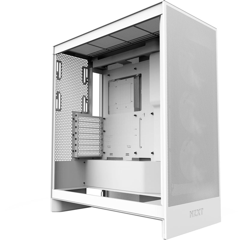 Load image into Gallery viewer, Nzxt h7 flow (2024) midi tower behuizing (wit | 2x usb-a | 1x usb-c | tempered glass)
