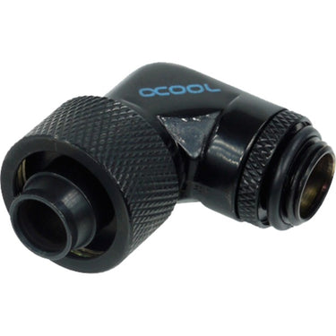 Alphacool 16 10 compression fitting 90° draaibaar g1 4 verbinding (zwart)