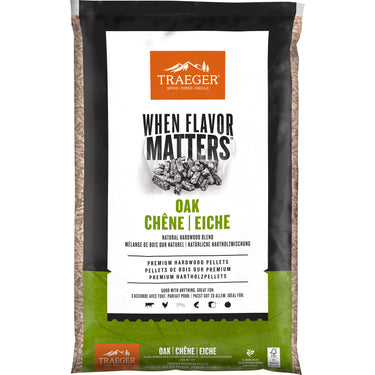 Traeger fsc - oak blend pellets brandstof (9 kg)
