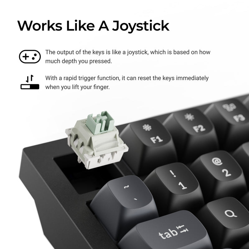 Load image into Gallery viewer, Keychron q3 he 8k magnetic switch keyboard (wit, us lay-out (qwerty), ultra-fast lime, 80% (tkl) , rgb, hot swap, 8k)
