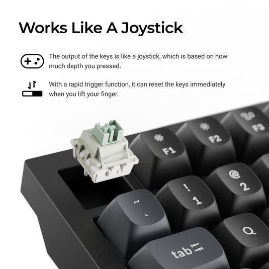 Keychron q3 he 8k magnetic switch keyboard (wit, us lay-out (qwerty), ultra-fast lime, 80% (tkl) , rgb, hot swap, 8k)