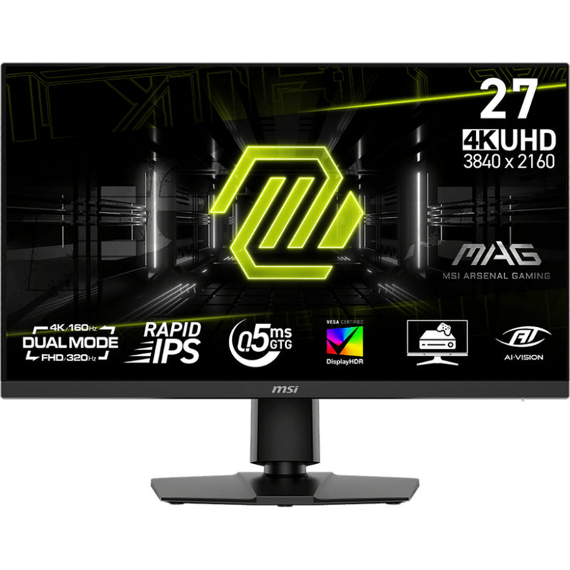 Load image into Gallery viewer, Msi mag 272urdf e16 27 4k uhd gaming monitor (zwart, 2x hdmi, displayport, 2x usb-a, usb-b, 160 hz 320 hz)
