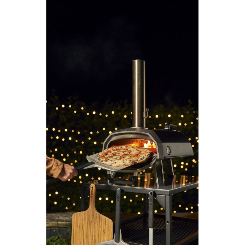 Load image into Gallery viewer, Ooni karu 2 multi-fuel pizza oven pizzaoven (zwart roestvrij staal, 12'' pizza, hout, houtskool en gas)
