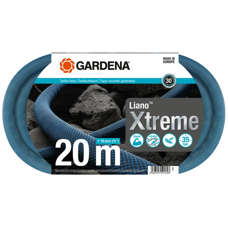 Load image into Gallery viewer, Gardena textielslang liano xtreme 19 mm (3 4”), 20 m (donkergrijs oranje)
