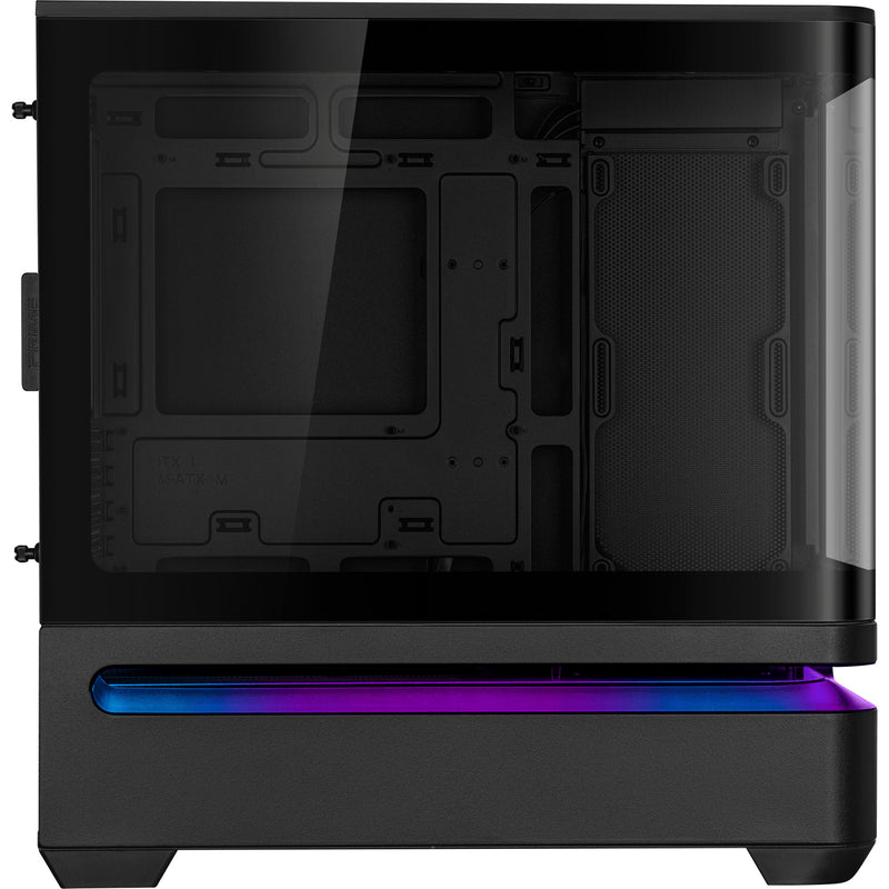 Load image into Gallery viewer, Asus prime ap202 midi tower behuizing (zwart | 2x usb-a | 1x usb-c | rgb | tempered glass)
