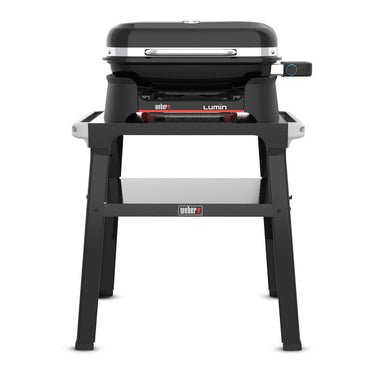Weber lumin compact elektrische barbecue voor buiten met onderstel (zwart, 4 tot 6 personen, grilloppervlak 1561 cm²)