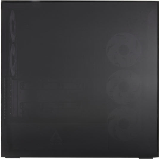 Arctic xtender midi tower behuizing (zwart (mat) | 2x usb-a | 1x usb-c | rgb | tempered glass)