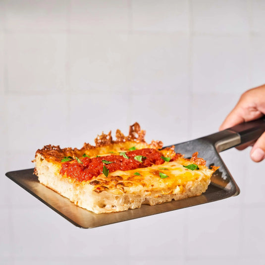 Ooni pan pizza spatel grillbestek (zilver zwart)