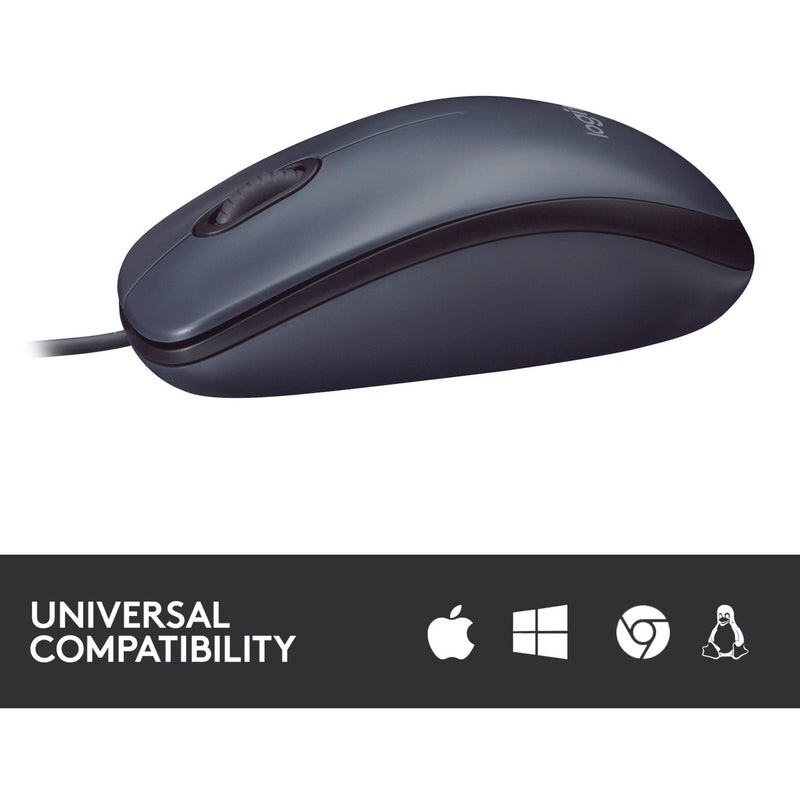Load image into Gallery viewer, Logitech b100 optical usb mouse for business (zwart, 800 dpi)
