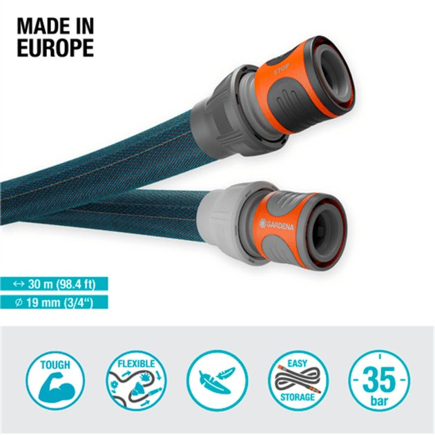 Load image into Gallery viewer, Gardena textielslang liano xtreme 19 mm (3 4”), 30 m (donkergrijs oranje)
