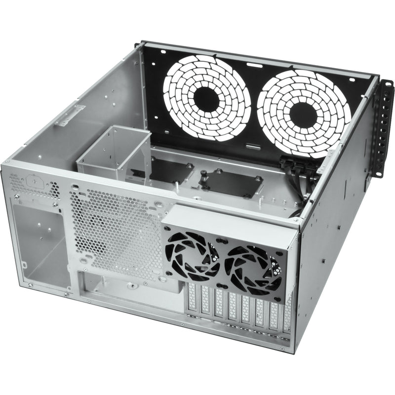 Load image into Gallery viewer, Silverstone rm51 rack behuizing (zwart | 5u | 2x usb-a | 1x usb-c)
