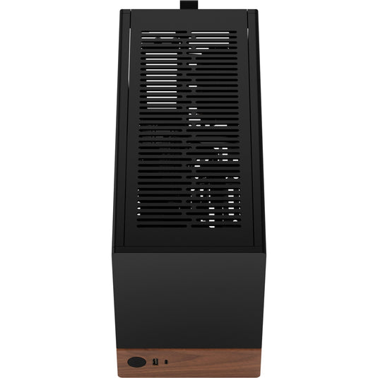 Fractal design terra mini tower behuizing (grafiet houtkleur | 1x usb-a | 1x usb-c)
