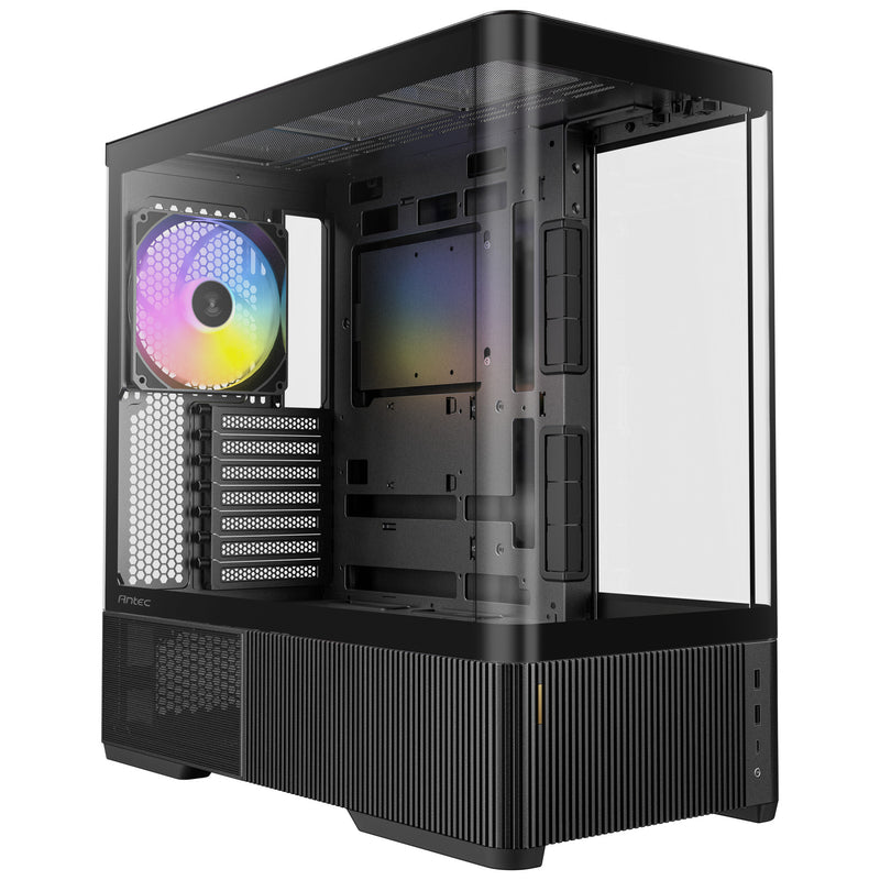 Load image into Gallery viewer, Antec c6 curve argb midi tower behuizing (zwart | 2x usb-a | 1x usb-c | tempered glass)
