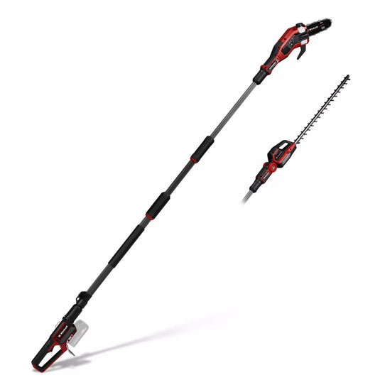 Einhell professional accu tuin-multitool gp-hc 18 5020 li t bl-solo (rood zwart, accu en oplader niet inbegrepen)