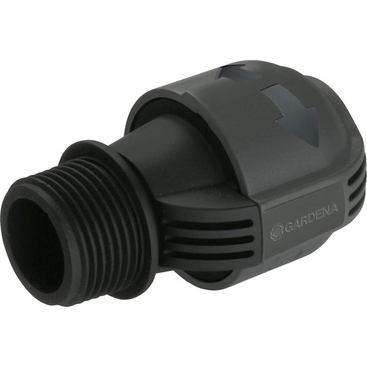 Gardena verbindingsstuk 25 mm x 1 buitendraad (zwart grijs, 2763-20)