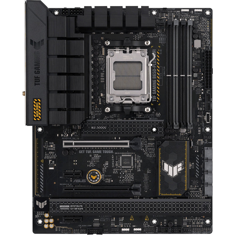Load image into Gallery viewer, Asus tuf gaming b650-plus wifi socket am5 moederbord (zwart lichtoranje, raid, 2.5gb-lan, wi-fi 6, bt 5.2, sound, atx)
