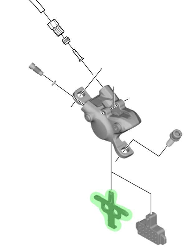 Load image into Gallery viewer, Shimano pad spacer for br-m315 365 br-mt200 400 410
