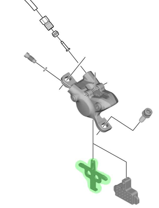Shimano pad spacer for br-m315 365 br-mt200 400 410