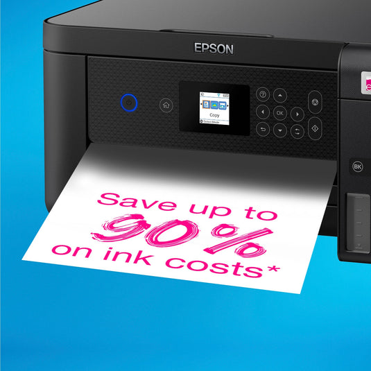 Epson ecotank et-2850 a4 multifunctionele wi-fi-printer met inkttank all-in-one inkjetprinter (zwart, scannen, kopiëren, wi-fi, inclusief tot 3 jaar inkt)