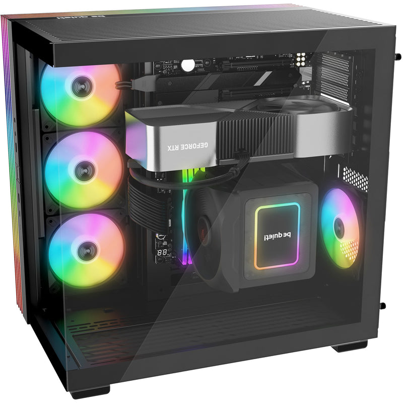 Load image into Gallery viewer, Be quiet! light base 600 lx midi tower behuizing (zwart | 2x usb-a | 1x usb-c | rgb | window)
