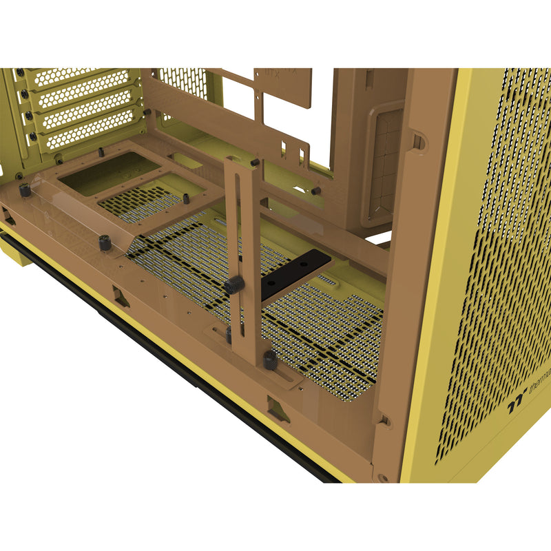 Load image into Gallery viewer, Thermaltake view 390 air butter caramel midi tower behuizing (geel | 2x usb-a | 1x usb-c | tempered glass)
