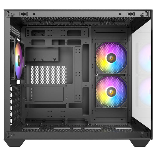 Antec cx800 argb midi tower behuizing (zwart | 2x usb-a | tempered glass)