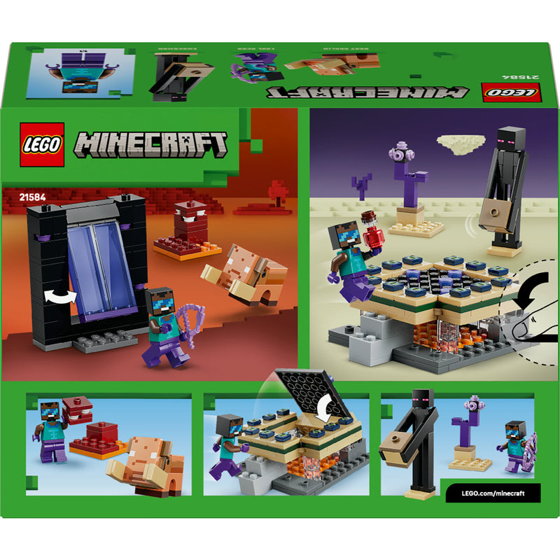 Load image into Gallery viewer, Lego minecraft 21584 reis naar de nether en het end-portaal
