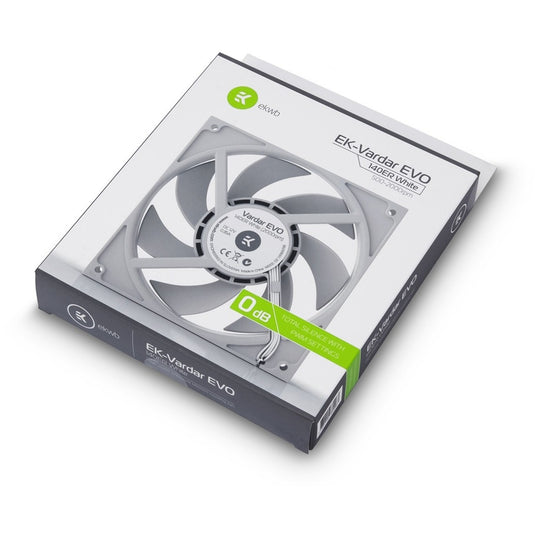 Ekwb ek-vardar evo 140er white bb (500-2000) case fan (140 x 140 x 25 mm, pwm)