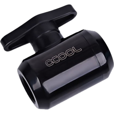 Alphacool eiszapfen 2-way kogelkraan kraanstuk (zwart)