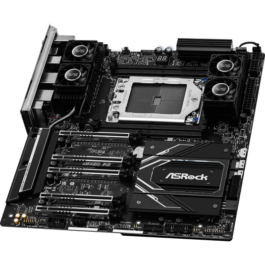 Asrock trx50 ws socket str5 moederbord (zwart, raid, 2,5gb-lan, wlan, bt, sound, atx)