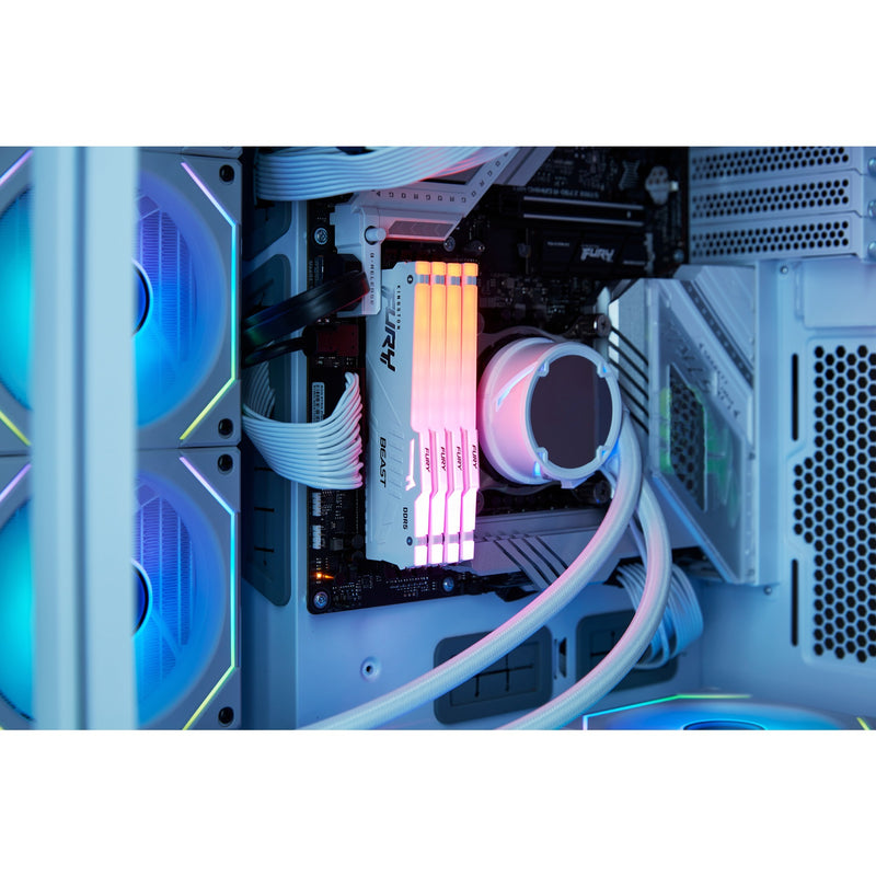 Load image into Gallery viewer, Kingston fury beast rgb 16 gb ddr5-5600 (1x 16 gb) werkgeheugen (wit, kf556c40bwa-16, xmp 3.0)
