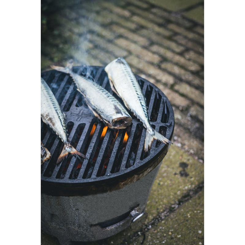 Afbeelding laden in galerijviewer, The windmill gietijzeren grillrooster grillplaat (zwart, ø 31,5 cm)
