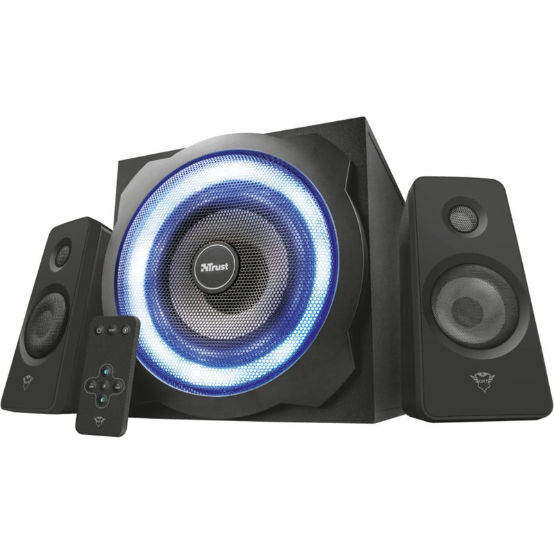 Load image into Gallery viewer, Trust gxt 629 tytan rgb illuminated 2.1 speaker set pc-luidspreker (zwart)
