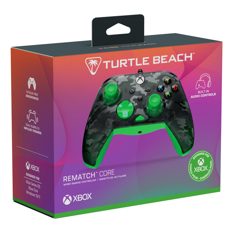 Load image into Gallery viewer, Turtle beach rematch core bedrade controller (zwart groen, xbox serie x|s, xbox one, pc)
