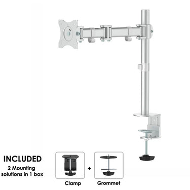 Neomounts nm-d135silver monitorarm (zilver)