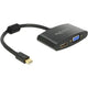 Delock mini displayport > vga hdmi adapter (zwart, 0,18 meter)