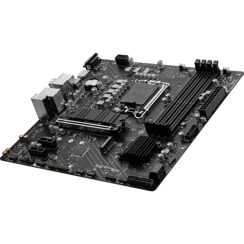 Load image into Gallery viewer, Msi pro b760m-p ddr4 socket 1700 moederbord (zwart, raid, gb-lan, sound, µatx)
